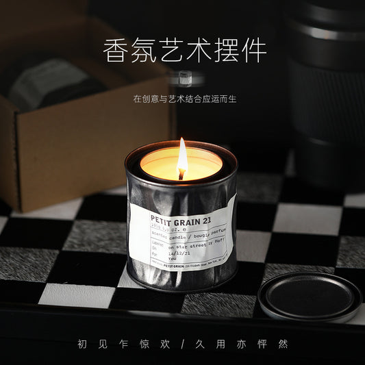 Industrial Tin Aromatherapy Candle