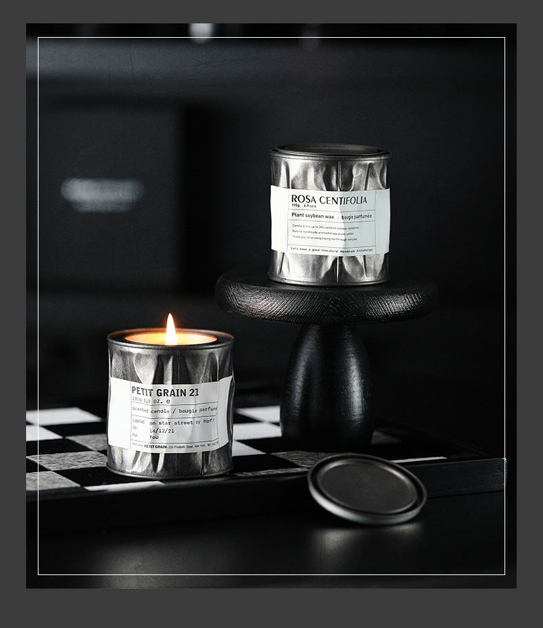 Industrial Tin Aromatherapy Candle